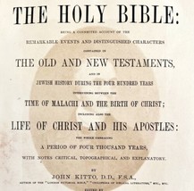 Holy Bible 1869 Victorian 1st Edition Illustrated History Old New Testament WHBS - £237.27 GBP