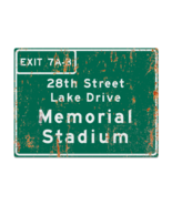 Retro Baltimore Memorial Stadium Highway Metal Sign - $628.30 MXN+