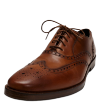 Cole Haan Mens Hamilton Grand Wingtip Oxford Dress Leather British Tan 9M - £149.05 GBP