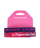 Breast Cancer Support The Cure Silicone Wristband Bracelets West Coast N... - £2.15 GBP