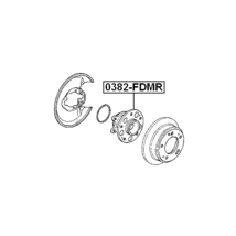 0382-FDMR Febest Genuine New Rear Wheel Hub.Lot of 4 Qty. - $174.36