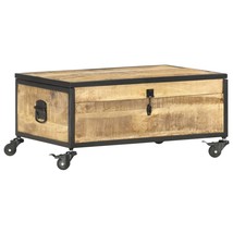 Coffee Table 70x50x33 cm Solid Mango Wood - £132.86 GBP