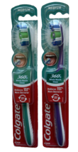 2X Colgate 360 Whole Mouth Clean Full Head Toothbrush Medium (Lot of 2) - £7.08 GBP