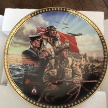 Bradford Exchange WWII WW2 Collector Plate w&#39;box We Stand On Guard Canada - £12.98 GBP