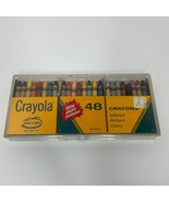 Vintage Binney &amp; Smith 48 Crayola Crayons with Plastic Container New Yor... - $77.74 CAD
