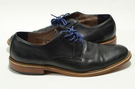 Banana Republic 10 Black Oxford Blue Lace Up Ortholite Leather Dress Shoes - £19.91 GBP