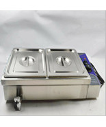 Updated 1 PC Commercial 110V 2-Pan Bain-Marie Buffet Food Warmer Steam T... - $3,253.40 MXN