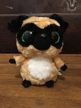 YooHoo PUGSEE Plush Pug Dog Mini Plush with Green Sparkle Eyes - £4.65 GBP