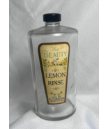 VTG The Beauty Lemon Rinse Mfd By V.J. Curcio Co Jersey City NJ Empty Bo... - £23.59 GBP
