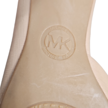 Michael Kors Tan Cutout Peep Toe Pumps Size 7 1/2 M image 10