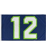 Large 12TH Man Blue Flag 3X5Ft Seattle Seahawks Football Banner Man Cave... - $20.99