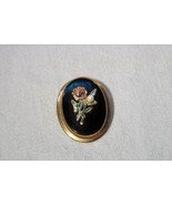 Vintage Signed A &amp; Z 1/20th 14K G.F. Pearl Diamond Brooch Pin Pendant K1061 - £37.99 GBP