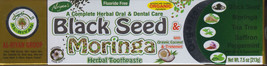 BLACK SEED MORINGA ORGANIC HERBAL TOOTHPASTE 7.5 OZ (10 IN 1) 1 TUBE - $10.84