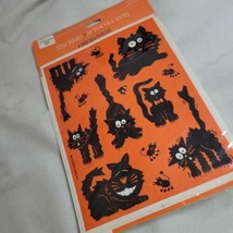 Vintage Hallmark Halloween Stickers Black Scaredy Cat New Sealed Ambassa... - £14.72 GBP