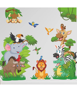 Safari animal wallpaper,Wallpaper kids room,Jungle safari room,cute safa... - £12.47 GBP