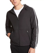 Michael Kors Men&#39;s Lightweight Packable Hooded Jacket in Black-Medium - £63.86 GBP