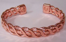 PURE COPPER CROSS NET CUFF MAGNETIC BRACELET #579 mens womens jewelry HE... - $229.93 MXN