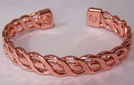 Pure Copper Cross Net Cuff Magnetic Bracelet #579 Mens Womens Jewelry Health - £9.83 GBP