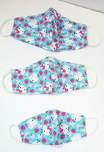 KIDS 3 PACK FASHION FACE COVER MASK Hello Kitty cat kittie Reusable WASH... - $7.90