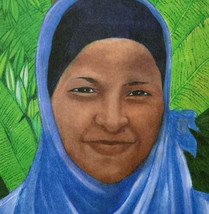 Balkissa Chaibou Art Postcard Nigerian Activist 2018 Pioneer Unposted Af... - $19.99