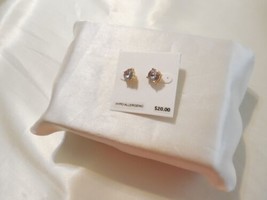 Department Store 1/3&quot; Gold Tone Simulated Diamond Stud Post Earrings A365 - £6.02 GBP