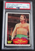 1985 OPC O-Pee-Chee WWF #33 Jake The Snake Roberts Wrestling Card PSA 7 NM - £23.45 GBP