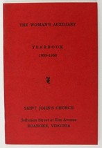 Vintage Paper Woman&#39;s Auxiliary Yearbook 1959-1960 St Johns Church Roano... - $11.37