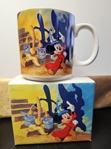 Vintage Walt Disney&#39;s 1940-1990 Fantasia Coffee Mug Cup with Original Box - $42.40