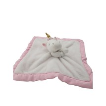 Carters Infant Lovey 13X13 Inch Pink White Security Blanket Unicorn Crib Toy - £15.56 GBP
