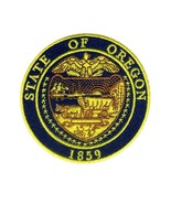 OREGON STATE SEAL IRON ON PATCH 3&quot; Round Embroidered Applique OR Travel ... - $130.60 MXN