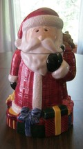 Santa With Packages and Bag Holiday Cookie Jar - £27.46 GBP