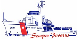 U.S. Coast Guard Cutter Boat Decal - Veteran Owned Business - $4.39