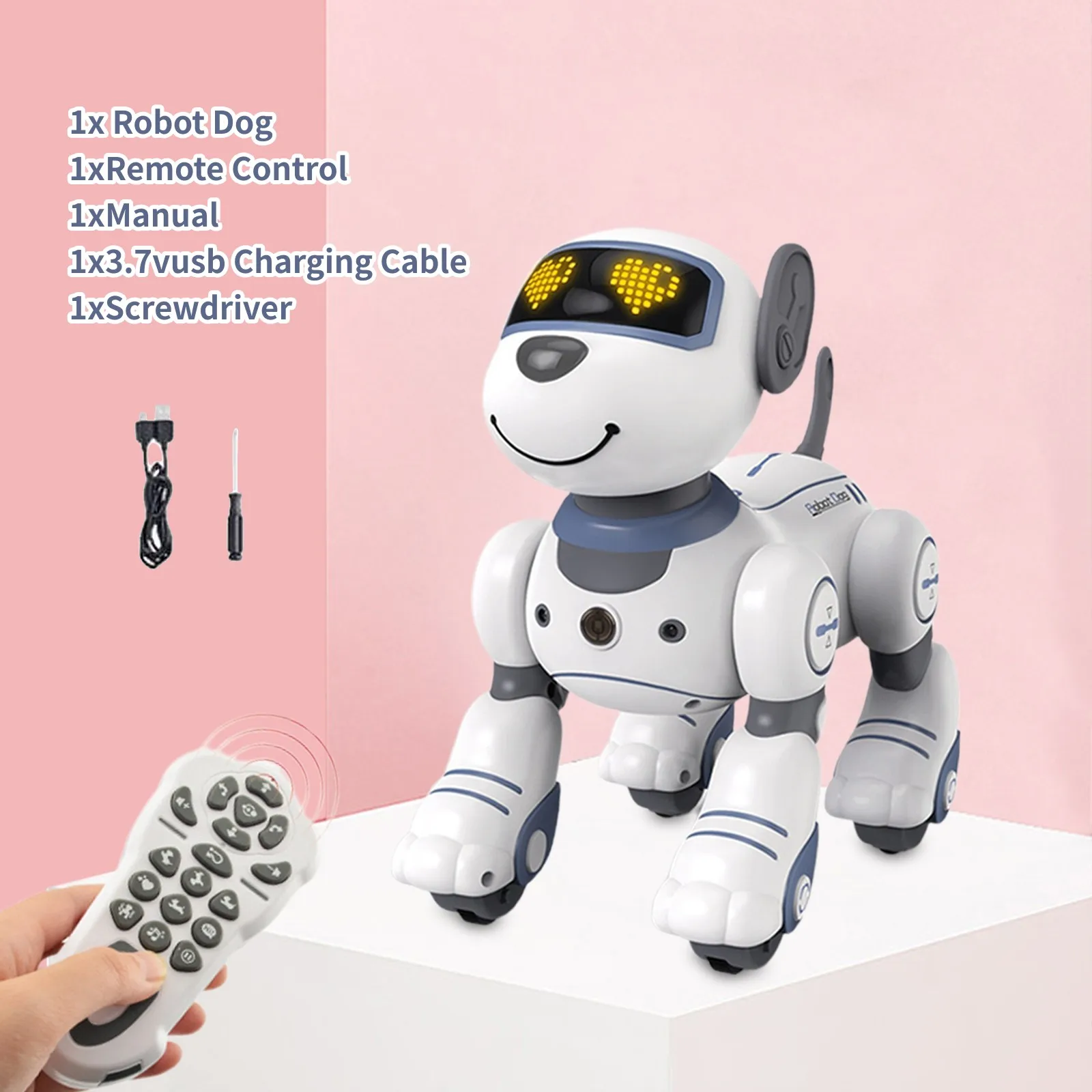 Smart Lovely Wireless Remote Control Robot Puppy Dog Toys Interactive Play - £33.47 GBP+