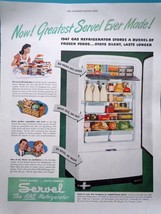 Servel The Gas Refrigerator Print Advertisement Art 1947 - £15.12 GBP