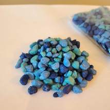 Decorative Blue Gravel Pebbles, Turquoise Navy Stones, Soil Topper, Vase Filler image 3