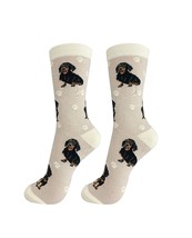 Dachshund Black Dog Socks Full Body Fun Novelty Dress Casual Unisex SOX ... - £8.85 GBP