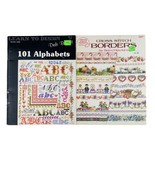 Vintage Cross Stitch 101 Alphabets + Borders Pattern Book Lot Learn Basi... - £9.54 GBP