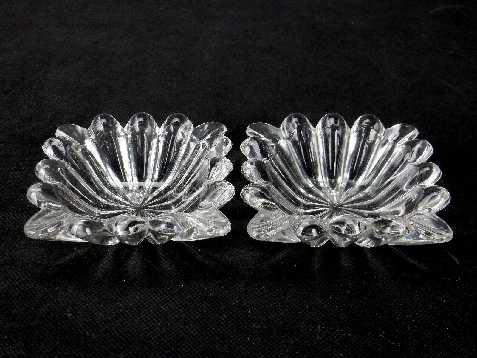Primary image for Pair of Heisey Crystolite #1503 3.25” Square Ashtrays or Pin Dishes