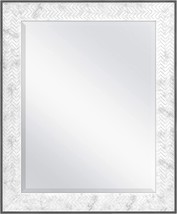 Mcs 22X28 Inch Chevron, 28X34 Overall Size, Marble (66945) Mirror, Marble. - $140.97