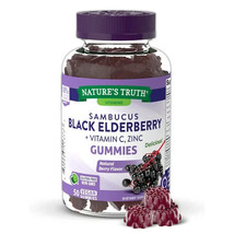 Nature&#39;s Truth Sambucus Black Elderberry 50 Gummies Exp 05/2024 - £11.43 GBP