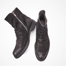 Madingxue male leather thick bottom British retro designer boots high leather sh - £214.05 GBP