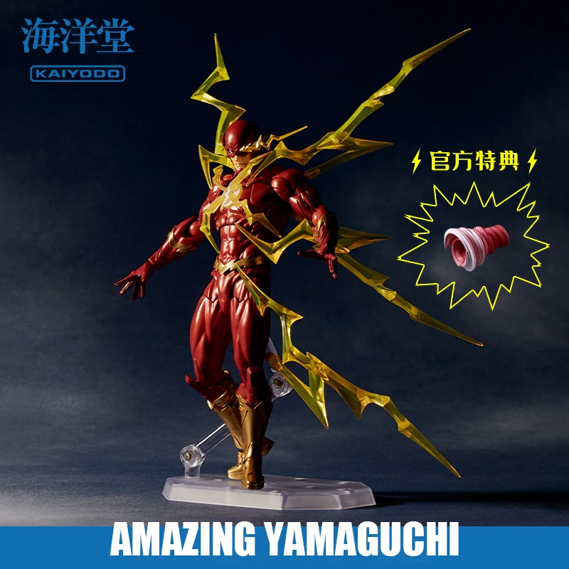 Kaiyodo Amazing Yamaguchi Dc The Flash Revoltech 16cm Anime Action Collection - £158.86 GBP+