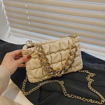 2023 New Chain Small Clutch PU Leather Crossbody  Sling Bag For Women Winter Fas - £102.93 GBP