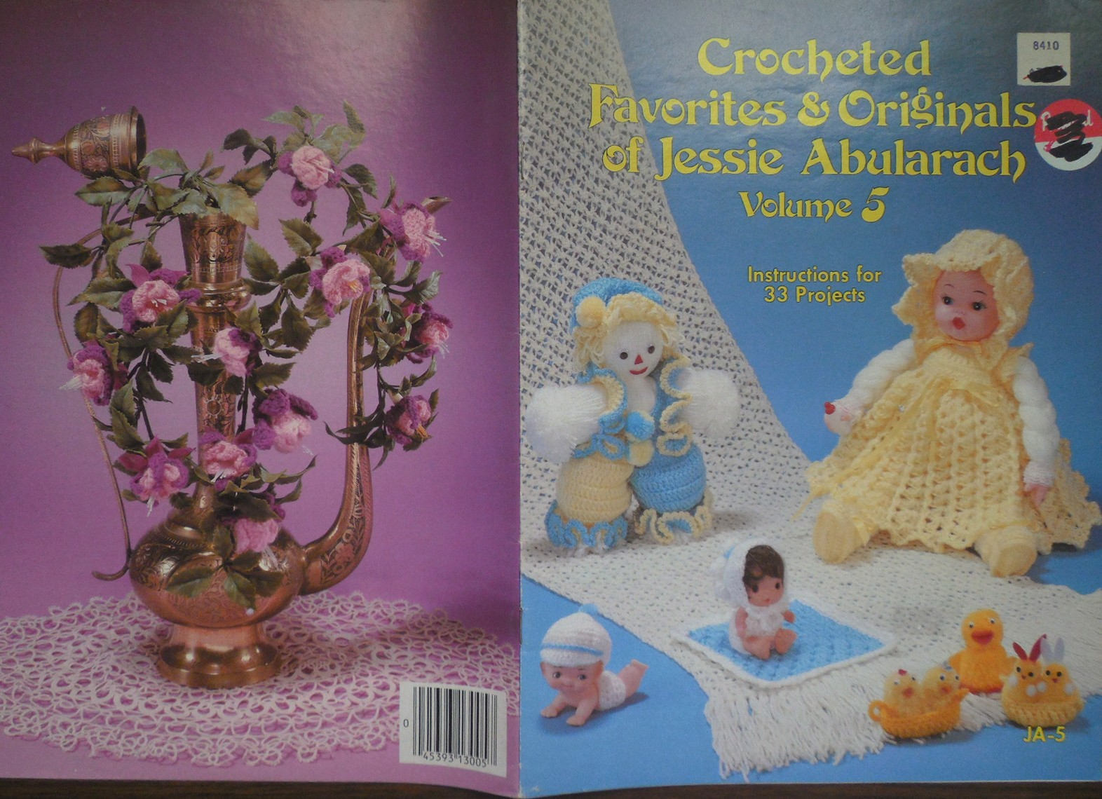 Crocheted Favorites & Originals of Jessie Abularach 1982, holiday, toys, decor - $10.00