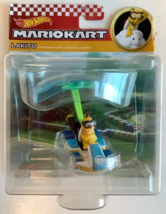 NEW Mattel HDB45 Hot Wheels Mario LAKITU Standard Kart + Parafoil Glider... - $16.88
