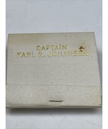 Matchbook Cover  Captain  Karl R. Johansen  NCL  Norwegian Caribbean Lin... - €10,70 EUR