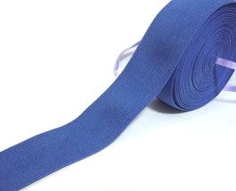 Near 1-1/2&quot; / 4cm wide Blue Heavy Duty Thick &amp; Felt Waistband Elastic Ba... - £4.69 GBP+