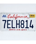 2015 United States California Lipstick Passenger License Plate 7ELH814 - $362.74 MXN
