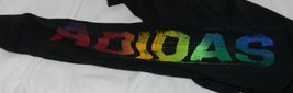 Adidas Black Boys Hooded T-Shirt Multi Colored Long Sleeve Size Large 14-16 image 6