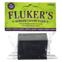 Flukers Screen Cover Clips for All Tank Sizes - 2 count - $9.43
